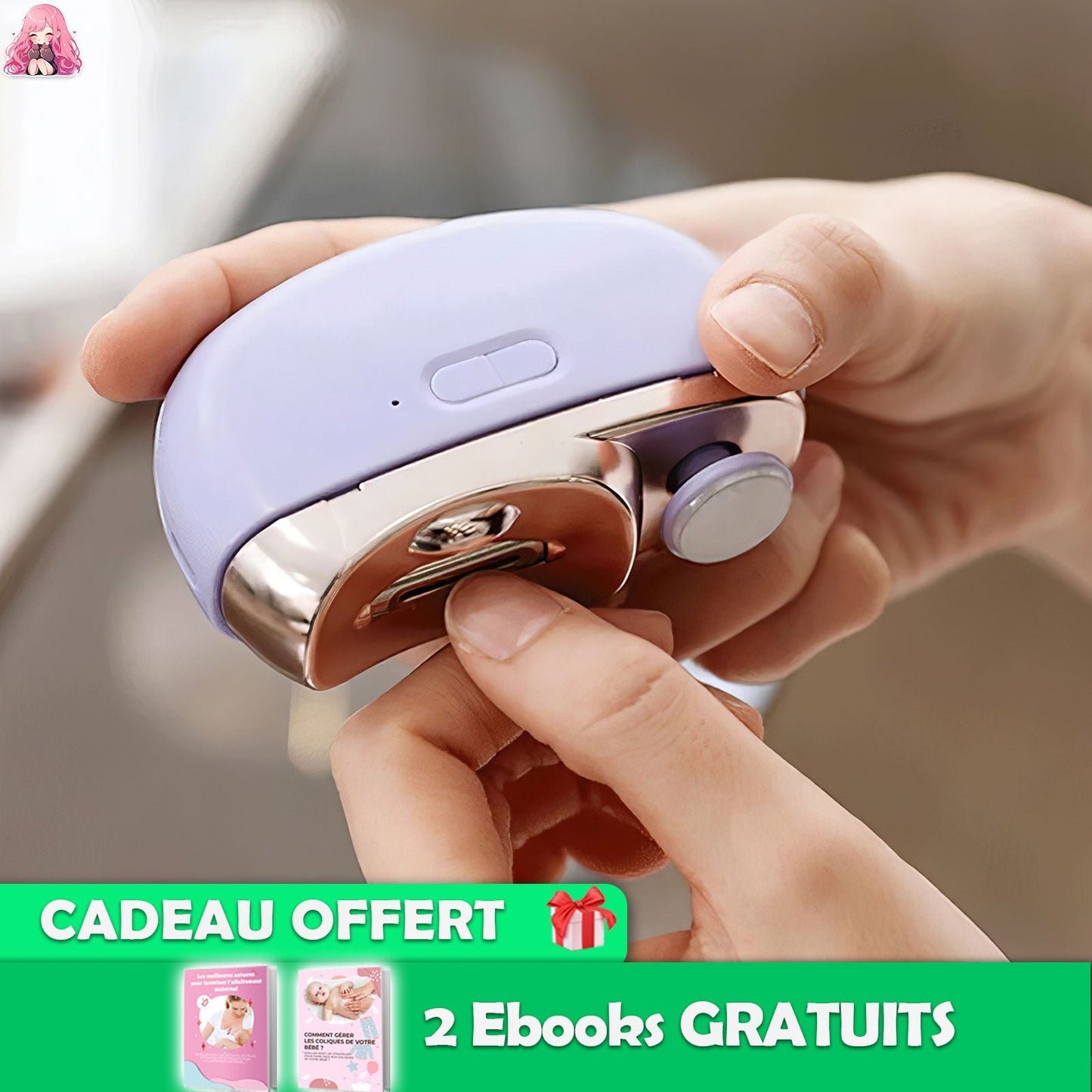 🔥 Coupe - Ongles Électrique 2 en 1 - ProTrim™ - Amour Bébé