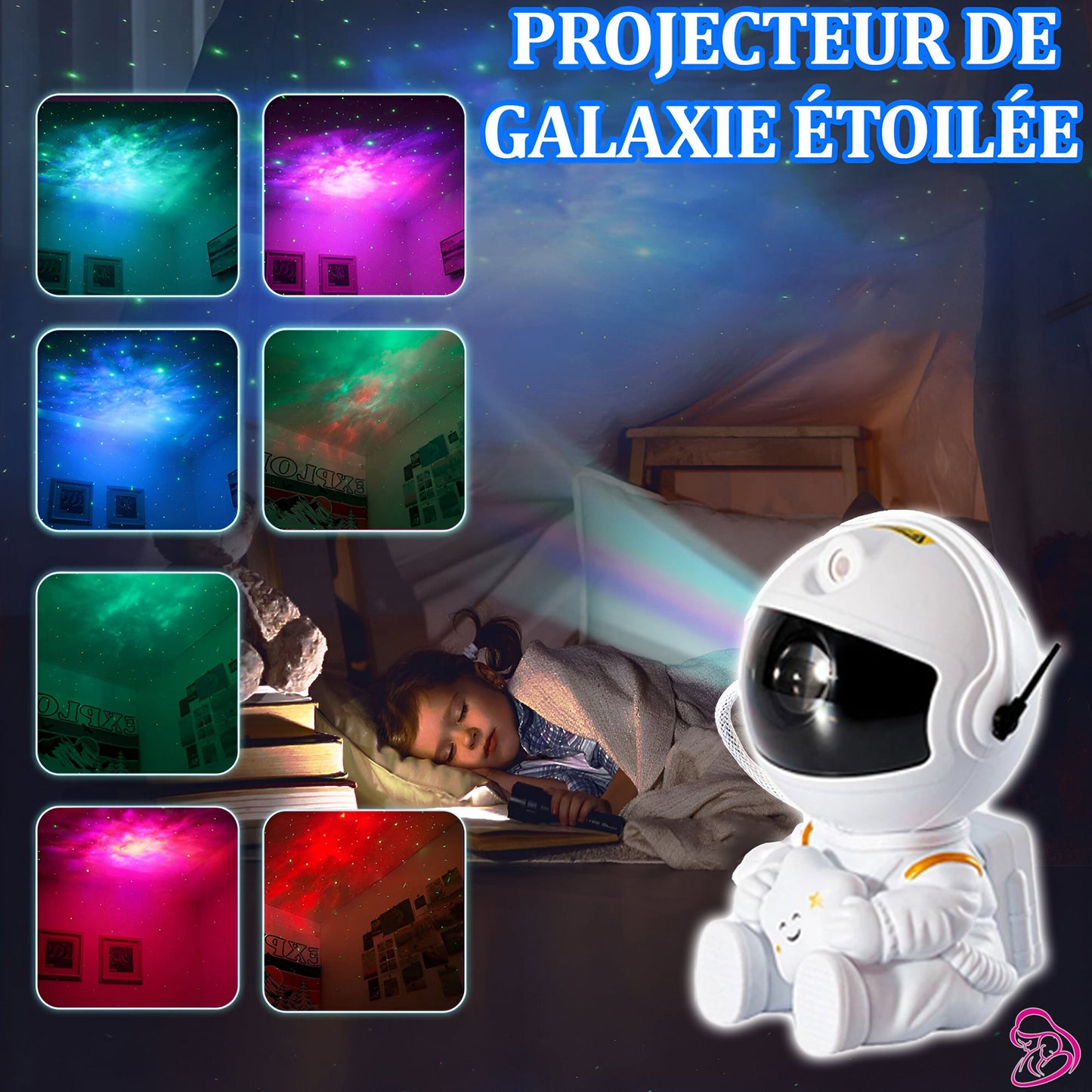 Projecteur de Galaxie Étoilée - AstroBoy™ - Amour Bébé
