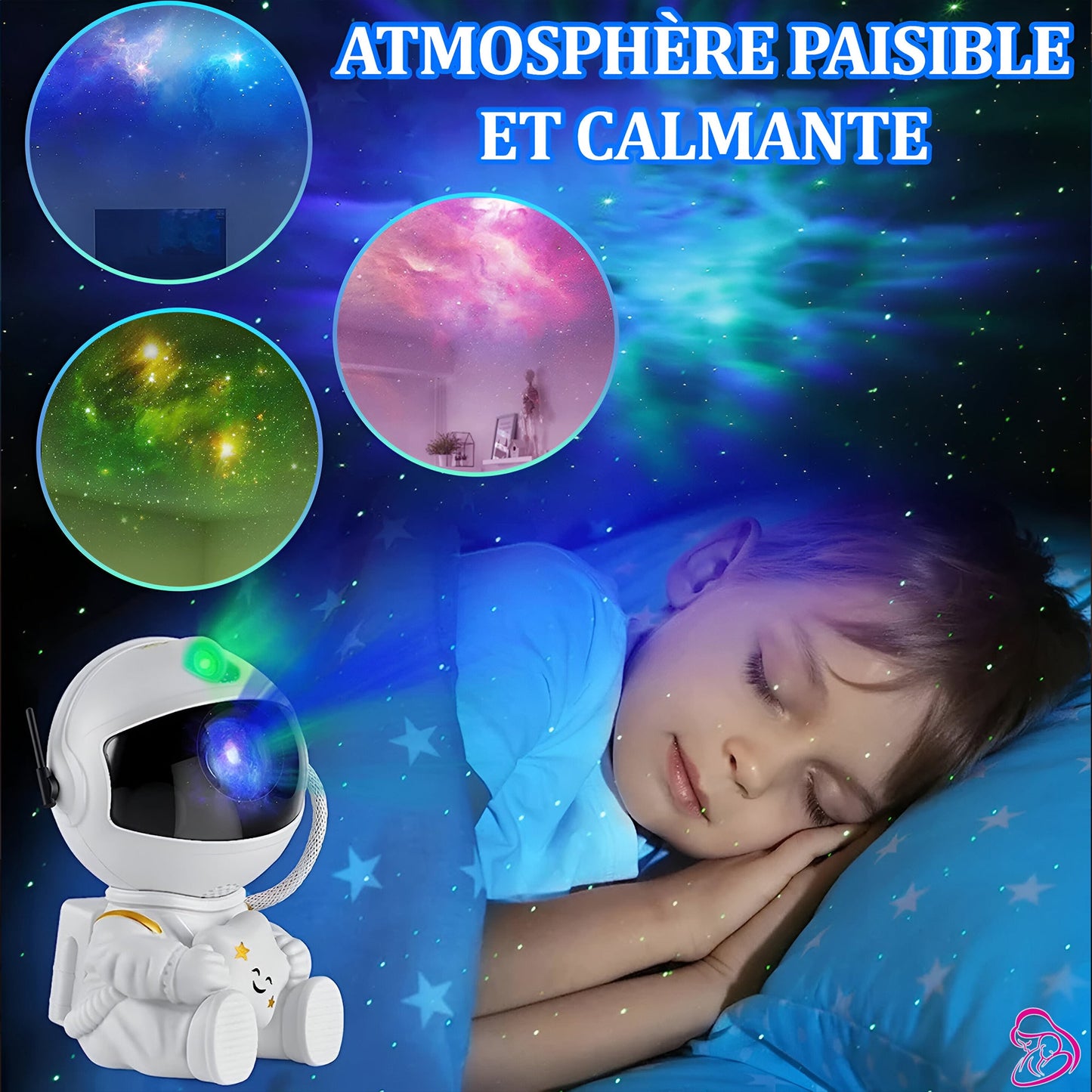 Projecteur de Galaxie Étoilée - AstroBoy™ - Amour Bébé